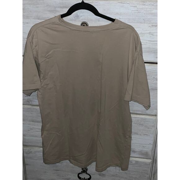 Dime Tan Abstract T-Shirt - Made in Canada - L - Picture 3 of 3